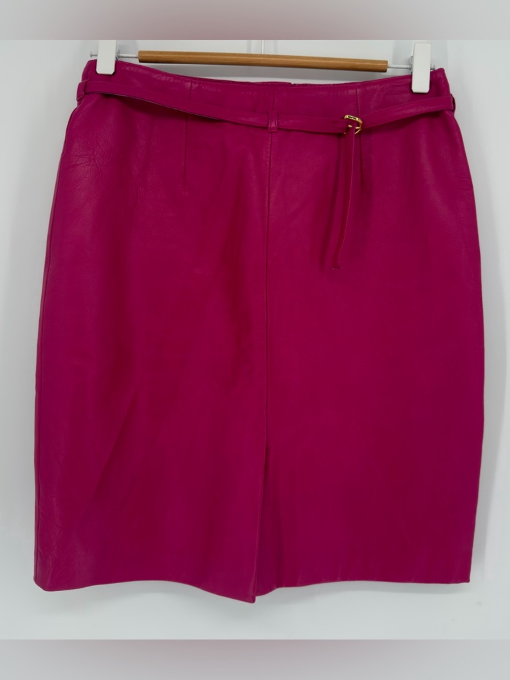 Wilson’s Maxima Barbie Pink 100% Genuine Leather‎ Pencil Skirt Size 6